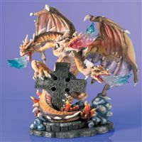 Three Headed Dragon Figurine