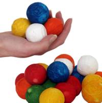 Throw Balls Coloured 144 pk