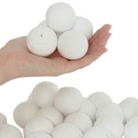 Leave piles of these white paper balls on tables and let the party rip. They make good snowballs at