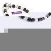 Unbranded Tigereye, Onyx and Rock Crystal Necklace by