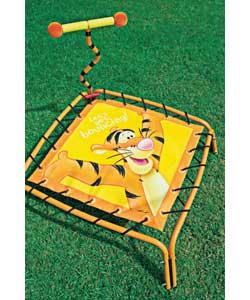 Now you can bounce just like Tigger.For ages 3 to 8 years. Durable elastic cord and bounce mat