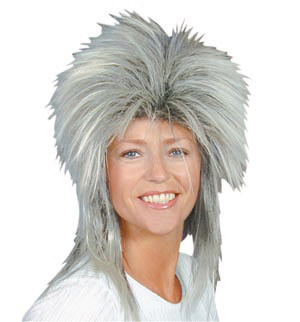 Another one of out great punk wigs in grey/black. Ideal for Tina Turner