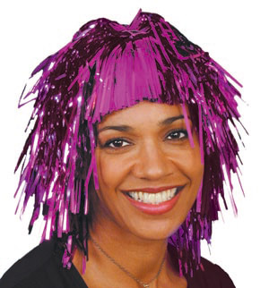 Unbranded Tinsel wig, pink