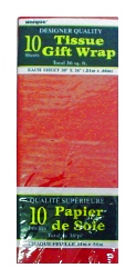 Tissue paper - Red - Pack of 10 sheets