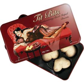 Delicious shortbread-style biscuits  shaped rather unusually! Presented in alluring gift tin