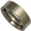 Titanium 6mm court/flat shape ring