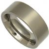 Titanium 8mm Court/Flat shape ring