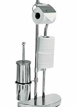 This ultra stylish 2-in1 chrome plated toilet brush with toilet holder has a sleek. eye-catching design that wont look out of place in a stylish bathroom. Combined brush and roll holder: Complete with fixtures and fittings. EAN: 8317939.