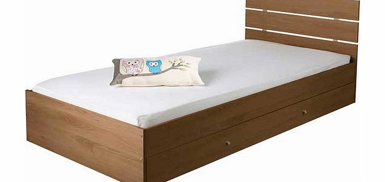 A chic bed with a distinctive multi-panelled headboard and generous under-bed storage that doesnt compromise style. Complementing any bedroom. the Toronto is available in a beech. pine. walnut or white finish. Part of the Toronto collection. Wood eff