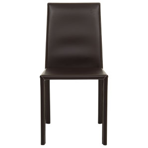 Tosca Leather Dining Chair- Chocolate
