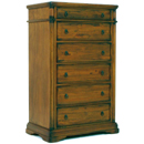 Toscana Collection dark wood 6 draw chest