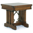 Toscana Collection dark wood end table furniture