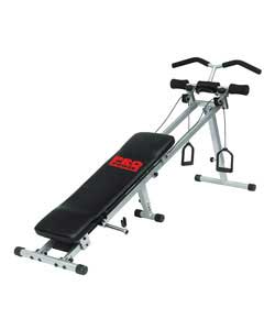 Lie flat gym.Height adjustable.Foldable.Max user body weight 100kg (15.5st).Size (H)96, (W)68.5,