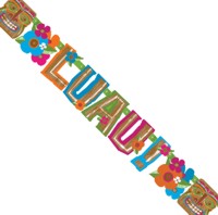Totally Tiki Jointed Banner 1.2m