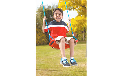 Deluxe moulded swing seat that