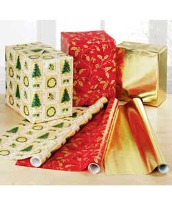 Traditional Gift Wrap - 25 metres