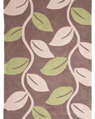 Add a touch of elegance to your room with this graceful Trailing Leaves Rug. Featuring a classic leaf design and finished in a stylish green. this rug is a brilliant addition to your home. Hand made. 100% acrylic. Woven backing. Professional clean on