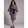 High neck cape with fly front fastening and slotted ribbon tie detail. Fully lined. Dry clean. 99 Wo