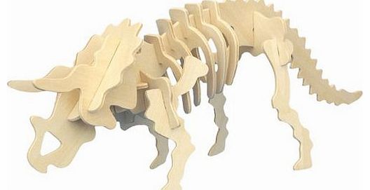 Unbranded Triceratops - Woodcraft Construction Kit- Quay