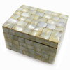 This classic shimmery mother-of-pearl trinket box will appeal to any woman - from your grandmother t
