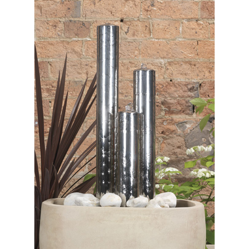 Unbranded Triple Stainless Steel Tubes Water feature