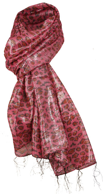 Unbranded Trixie leopard metallic scarf