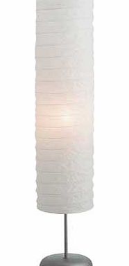 This modern tube paper floor lamp is a great-value. simple and stylish design. perfect for sending a light glow around your home. The textured crisp white shade has a combination of simple and clean lines creating a classic look that would blend in p
