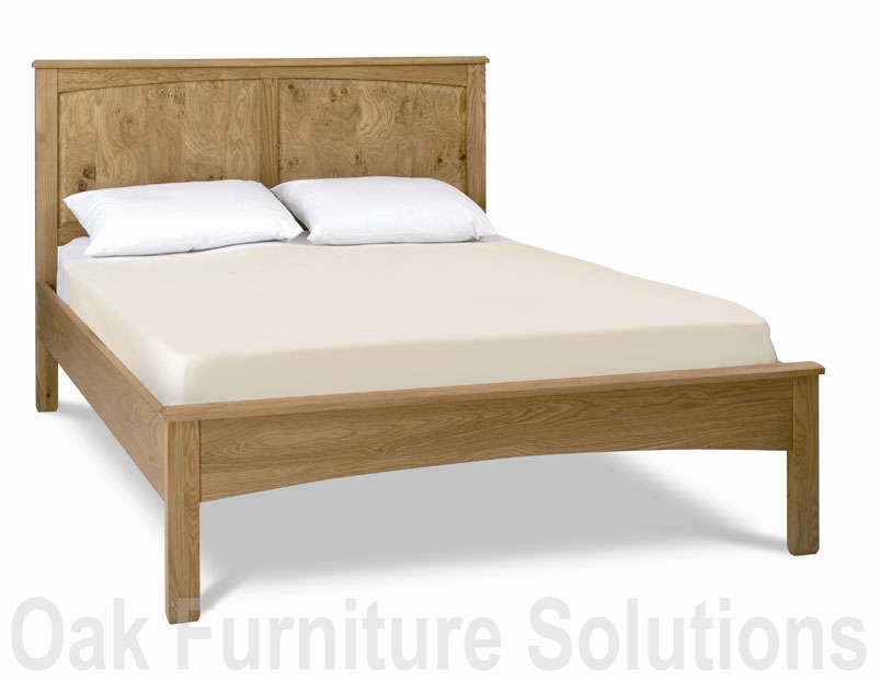 Unbranded Turner Oak Bedstead - 135cm - Double, 150cm King