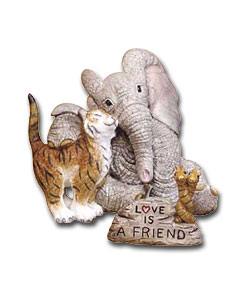 Tuskers Love is a Friend Sculpture