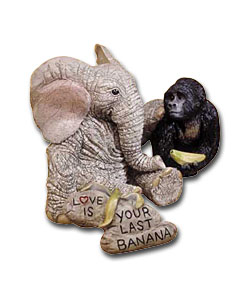 Tuskers Love is Your Last Banana Sculpture