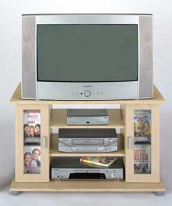 TV Unit with 2 Glass Doors