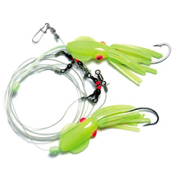 Unbranded Twin glow squid rig
