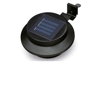 Unbranded Twin Pack Outdoor Solar Downlights in Black -