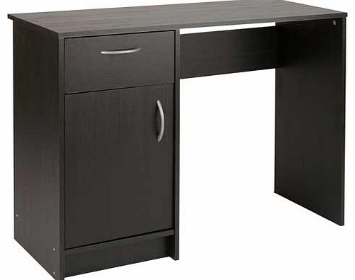 From the Tyler collection. this sophisticated black desk brings a classic charm to your office space. With an adjustable shelf in a cupboard. which sits beneath a drawer on plastic runners. this desk provides plenty of storage space for your office m