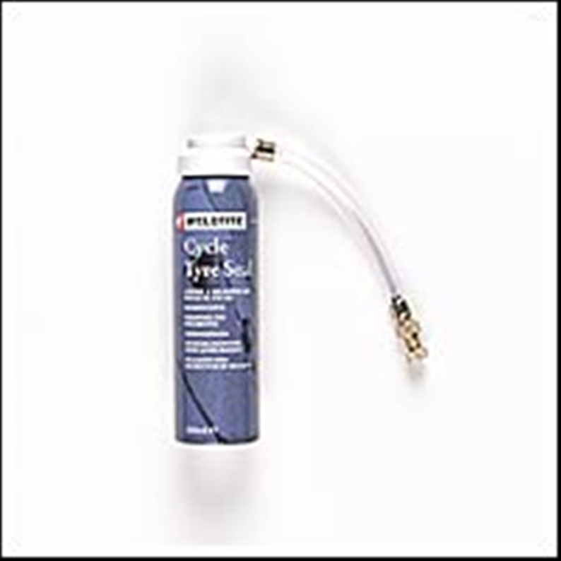 Pressurized latex sealant for fast repair and inflation.• Sufficient for 2 road tyres or 1
