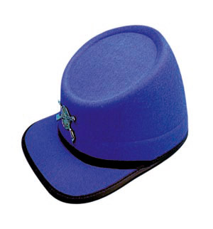 A blue version, also available in grey, of the U.S. Trooper hat.