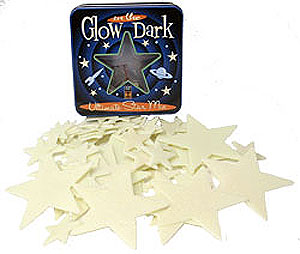 These fantastic Glow- In- The- Dark Stars and shapes will transform an area into a galaxy or solar s