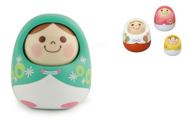 These tiny Russian doll-like figurines are voice activated, responding to one