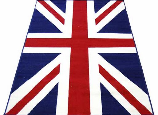 This fantasic rug incorporates a popular and traditional Union Jack flag design. Extremely hardwearing. this rug is suitable for all areas of the home. 100% polypropylene. Non-slip backing. Clean with a sponge and warm soapy water. Size L80. W150cm. 