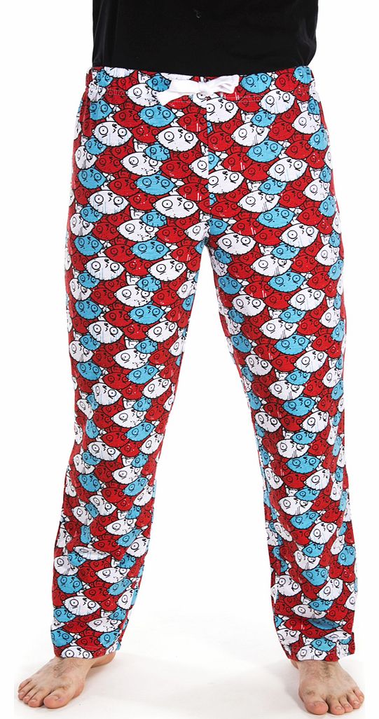 Featuring the long suffering brainy baby Stewie from the Griffin family, these fab all over print lounge-pants are bound to appeal to fans of Family Guy!