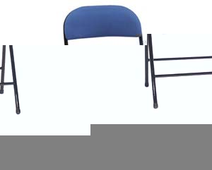 Unbranded Upholstered steel folding chair