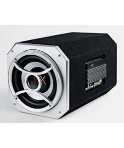 450w amplified. Boom box with 10in subwoofer, removeable grille and blue LED lights. Amp power 100wA
