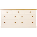 Utopia white painted 3 over 4 chest furniture