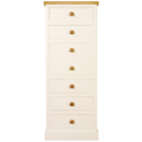 Utopia white painted 7 drawer wellington chest