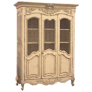 Valbonne French painted 3 door display cabinet