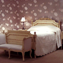 Valbonne French painted 5ft panelled bed furniture