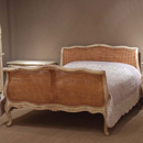 Valbonne French painted 5ft rattan bed furniture