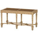 Valbonne French painted bed end double stool