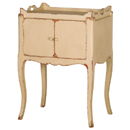 Valbonne French painted bedside with tray top