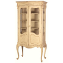 Valbonne French painted bombe display cabinet